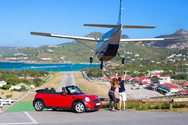 Mini Cabriolet à St. Barth.