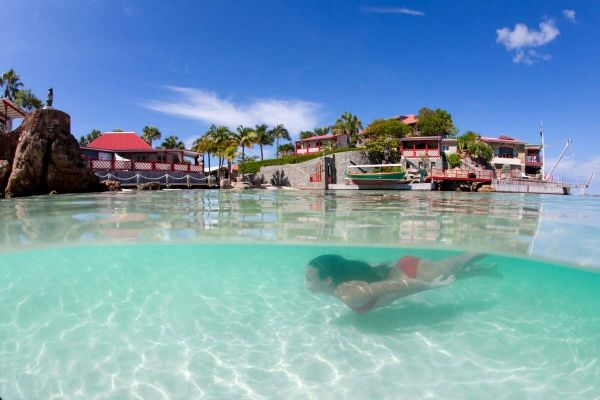 Enjoy a swim in the Bay de St Jean.